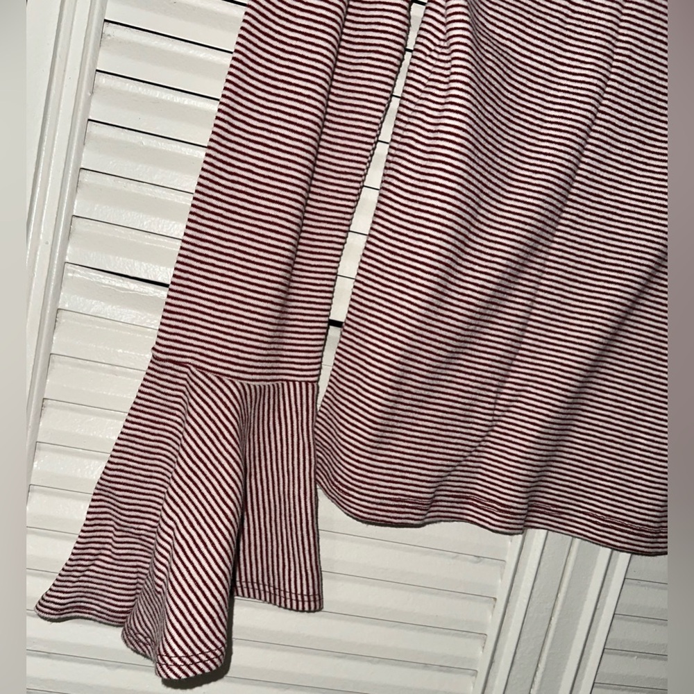 Anthropologie Ro & De Striped Bell Sleeve‎ Knit Top Size M - Picture 5 of 10